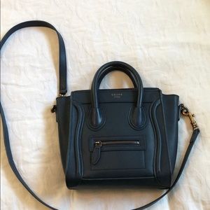 Nano navy crossbody purse